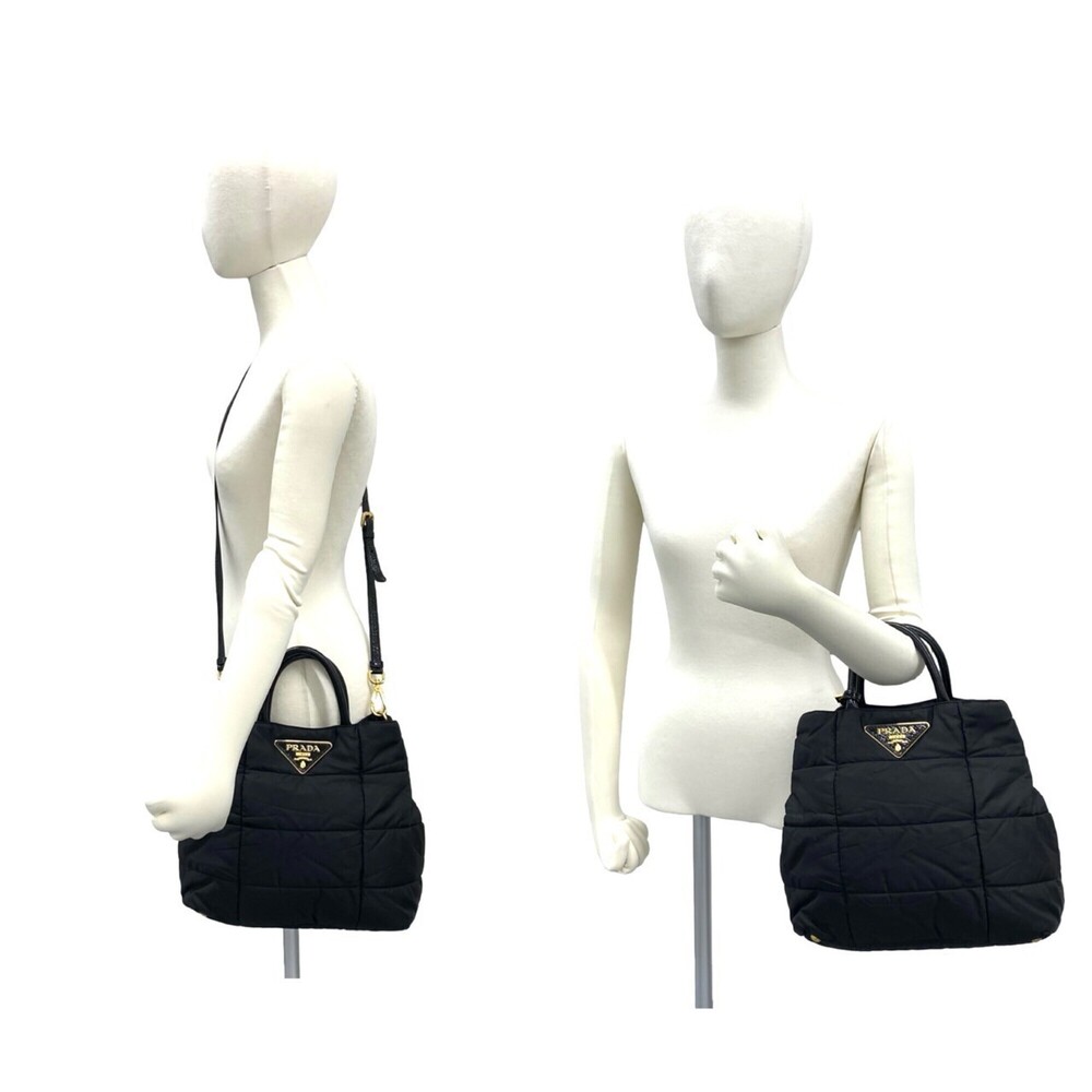 PRADA Black Leather Shoulder Bag - Picture 2 of 10
